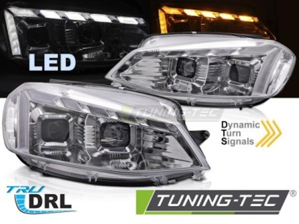 VOLL LED Scheinwerfer Tagfahrlicht passend für VW Golf 7.5 VII Facelift Bj. 17-20 Chrom