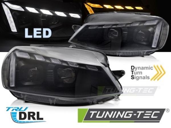 VOLL LED Scheinwerfer Tagfahrlicht passend für VW Golf 7.5 VII Facelift Bj.17-20 Schwarz