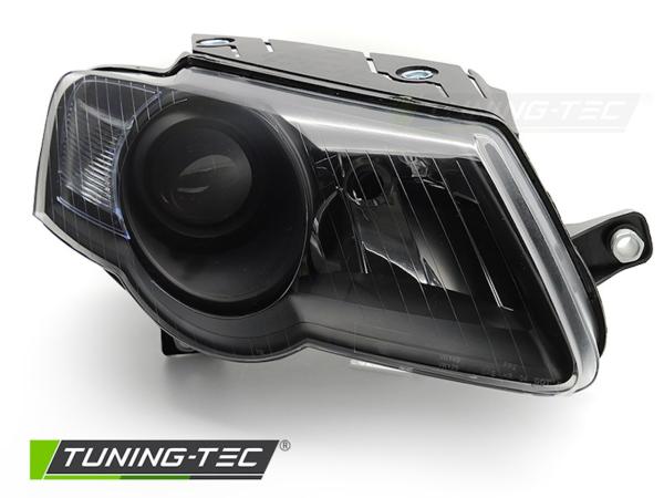 Scheinwerfer Klarglas passend für VW Passat 3C B6 Bj. 05-10 Schwarz
