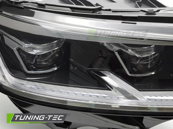 Voll LED Tagfahrlicht Scheinwerfer Set passend für VW T6.1 20-24 schwarz mit dynamischen LED Blinker