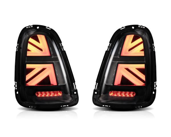 Voll LED Rückleuchten passend für Mini Cooper R56 R57 R58 R59 2007-2013 Klar schwarz