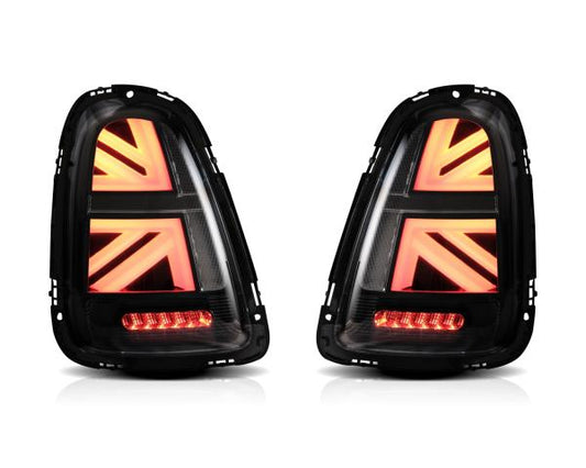 Voll LED Rückleuchten passend für Mini Cooper R56 R57 R58 R59 2007-2013 Klar schwarz