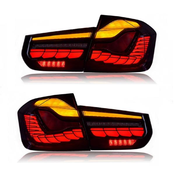 Voll LED Rückleuchten passend für BMW 3er F30 F35 F80 2011 - 2019 Smoke in OLED Technik