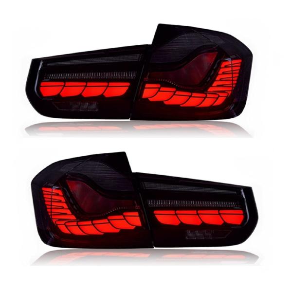 Voll LED Rückleuchten passend für BMW 3er F30 F35 F80 2011 - 2019 Smoke in OLED Technik