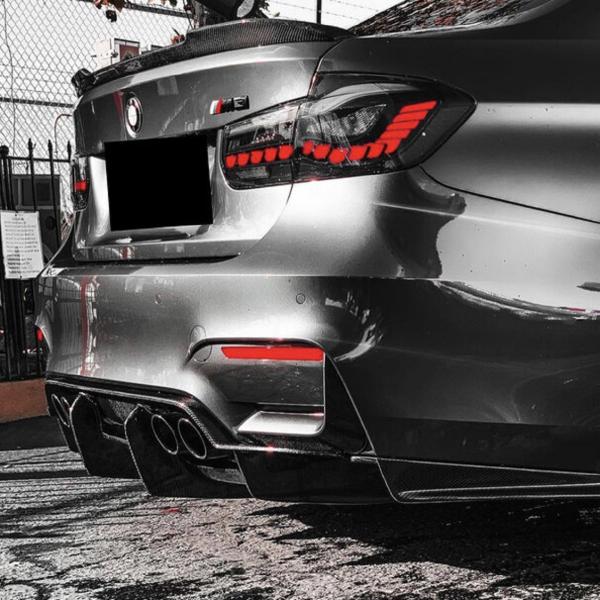 Voll LED Rückleuchten passend für BMW 3er F30 F35 F80 2011 - 2019 Smoke in OLED Technik