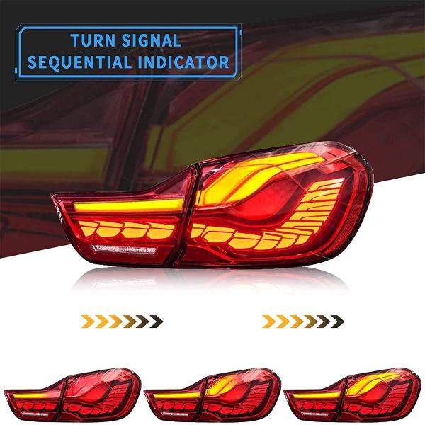 Voll LED Rückleuchten passend für BMW F32 F33 F36 F82 Bj. 2013-2021 rot OLED Technik
