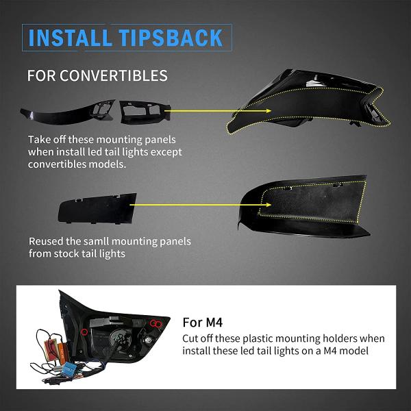 Voll LED Rückleuchten passend für BMW F32 F33 F36 F82 Bj. 2013-2021 smoke OLED Technik