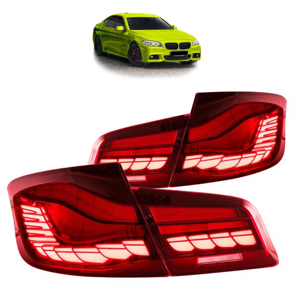 Voll LED Rückleuchten passend für BMW F10 Limousine 2010-2016 Rot in OLED Technik