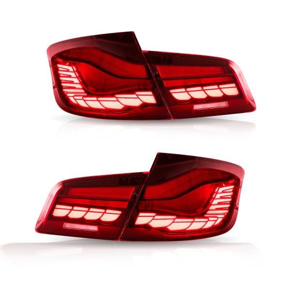 Voll LED Rückleuchten passend für BMW F10 Limousine 2010-2016 Rot in OLED Technik