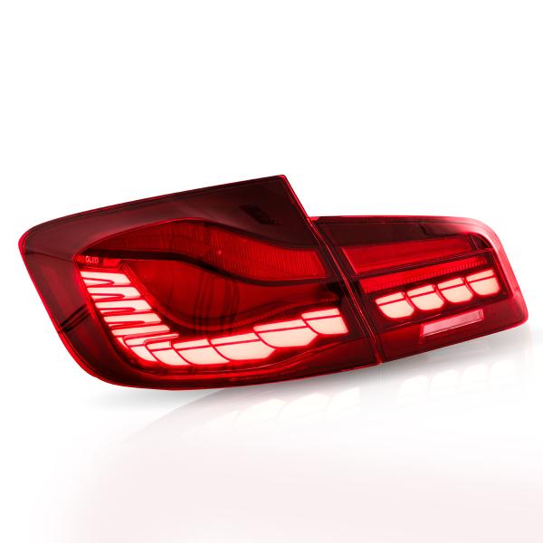 Voll LED Rückleuchten passend für BMW F10 Limousine 2010-2016 Rot in OLED Technik