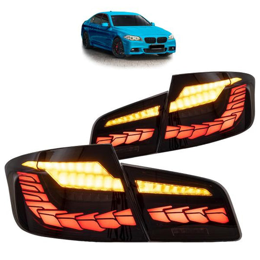 Voll LED Rückleuchten passend für BMW F10 Limousine 2010-2016 Smoke in OLED Technik