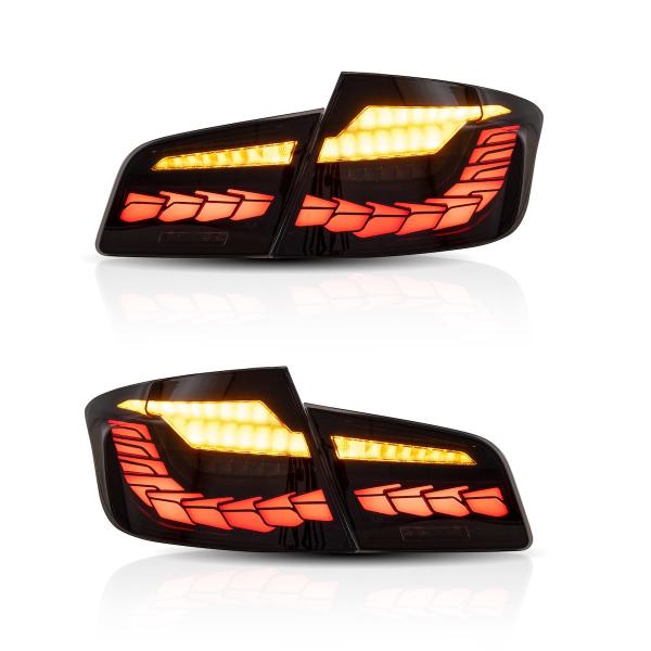 Voll LED Rückleuchten passend für BMW F10 Limousine 2010-2016 Smoke in OLED Technik