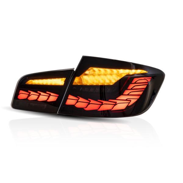 Voll LED Rückleuchten passend für BMW F10 Limousine 2010-2016 Smoke in OLED Technik