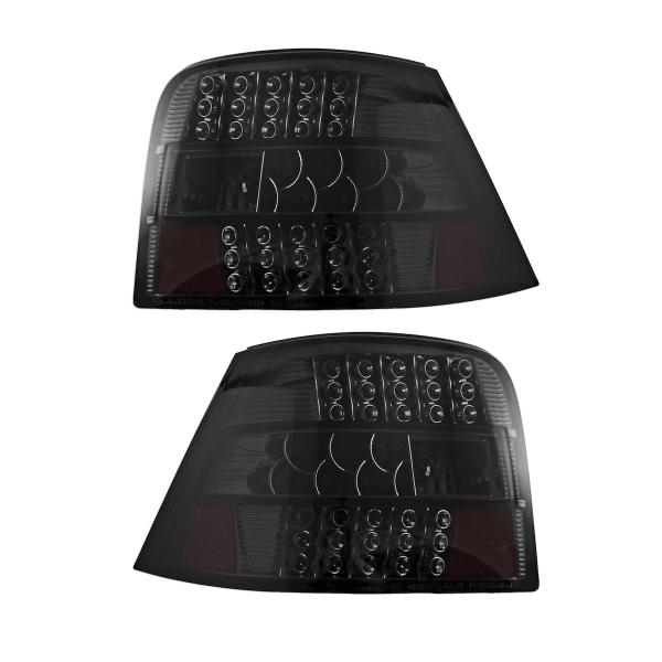 SET LED Rückleuchten Heckleuchten Schwarz Smoke IV Rücklichter passend für VW Golf 4 97-
