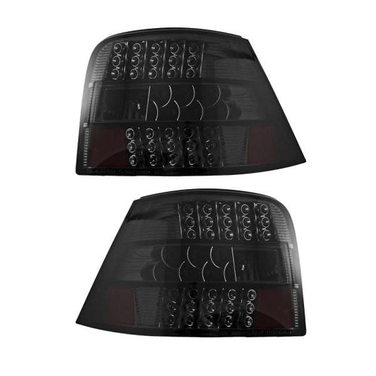 SET LED Rückleuchten Heckleuchten Schwarz Smoke IV Rücklichter passend für VW Golf 4 97-
