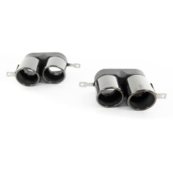 Auspuffblenden ESD Blenden Schwarz passt passend für BMW 3er G20 G21