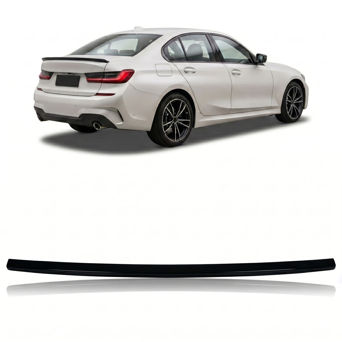 Heckspoiler Schwarz glänzend passend für BMW 3er G20 Limousine ab 2019 – Produktansicht