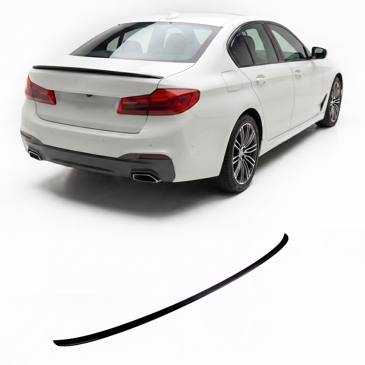Heckspoiler Schwarz glänzend passend für BMW 5er G30 Limousine 2016-2023 – Produktansicht