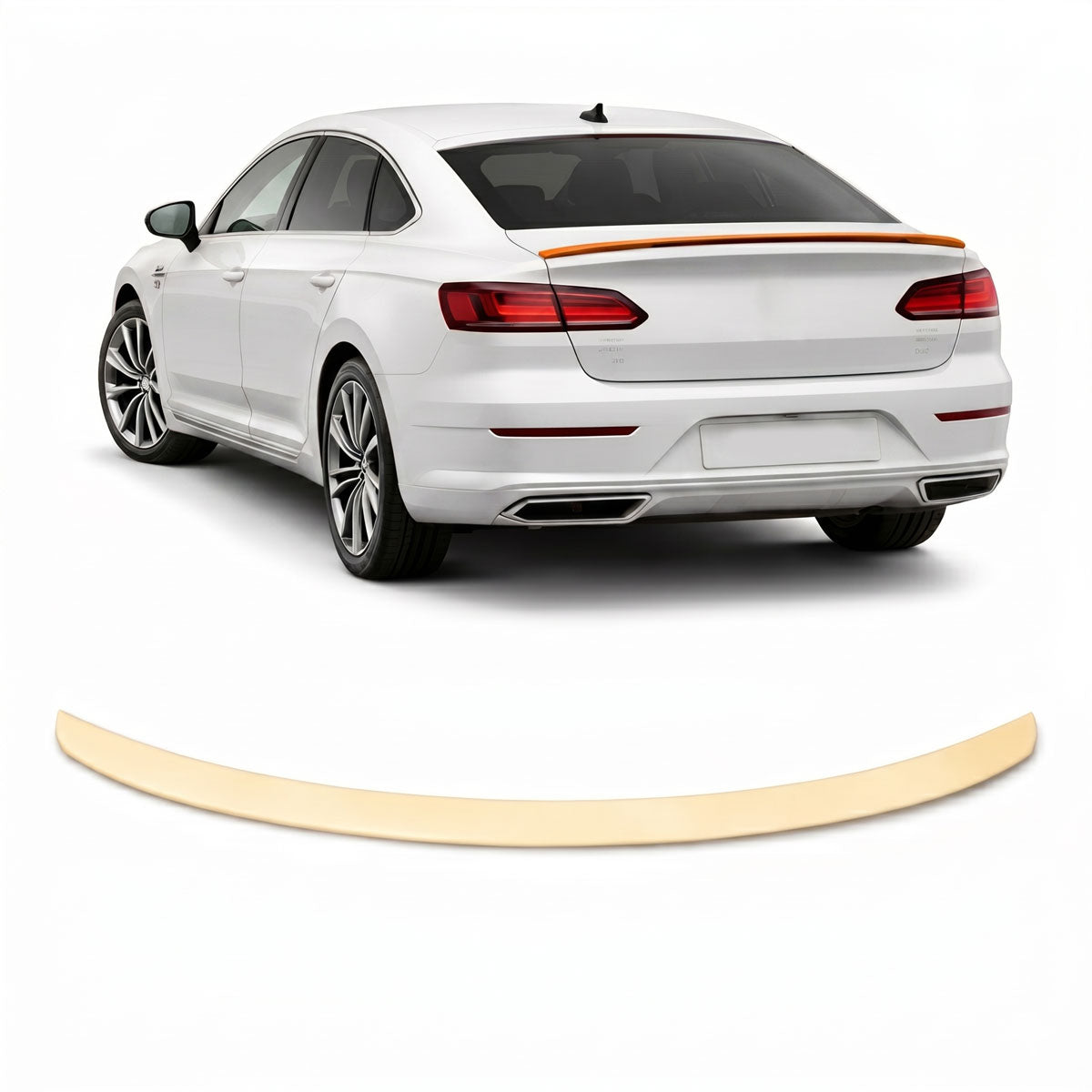 Heckspoiler Schwarz glänzend passend für VW Arteon (3H) 2019-Present – Produktansicht
