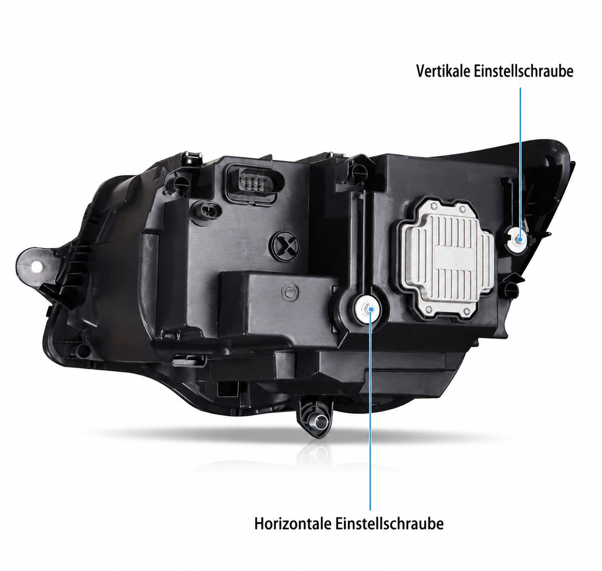 Voll LED Scheinwerfer passend für VW T6.1 2019-2024 Schwarz