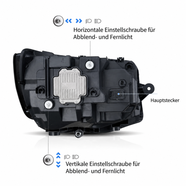 Voll Led Scheinwerfer passend für VW T6 15-19 schwarz ab 15 -19 LED Blinkern