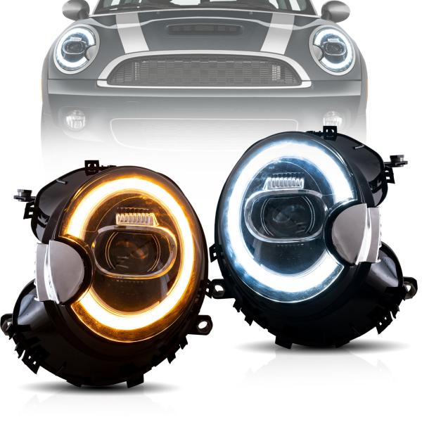 VOLL LED-Scheinwerfer & Rückleuchten passend für Mini Cooper R55 R56 R57 R58 R59 2007-13