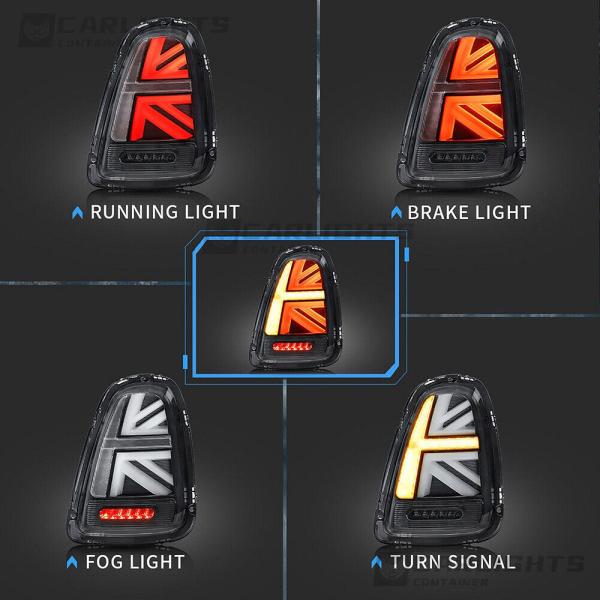 Voll LED Rückleuchten passend für Mini Cooper R56 R57 R58 R59 2007-2013 Smoke