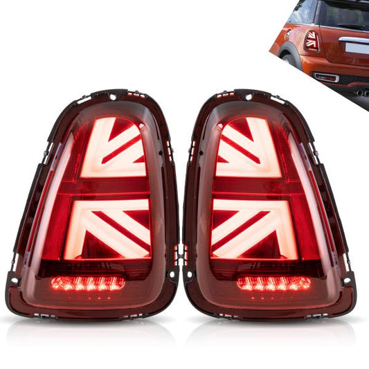 Voll LED Rückleuchten passend für Mini Cooper R56 R57 R58 R59 2011-2014 Rot