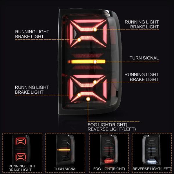 Voll LED Rückleuchten passend für VW Amarok 2010 - 2020