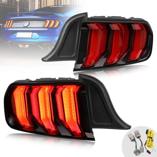Voll LED Rückleuchten passend für Ford Mustang 2015 - 2020 Rot in OLED Technik RED