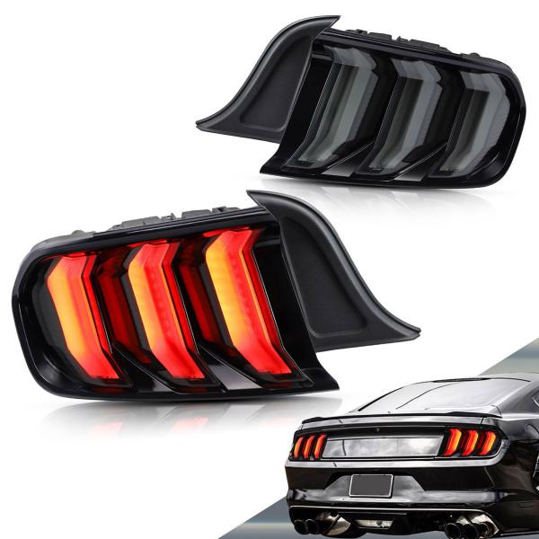 Voll LED Rückleuchten passend für Ford Mustang 2015 - 2020 Smoke in OLED Technik smoke