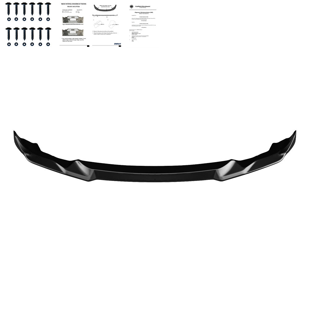 Frontsplitter schwarz glänzend passend für BMW M2 Competition F87 2018-2020 – Ansicht 2