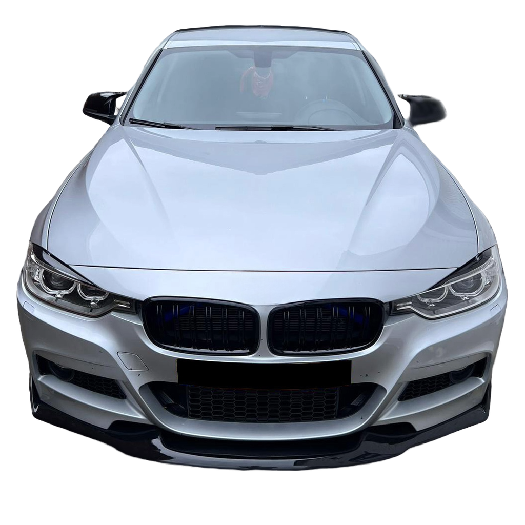 Frontsplitter schwarz glänzend passend für BMW 3er F30 M-Technik 2012-2019 – Ansicht 9
