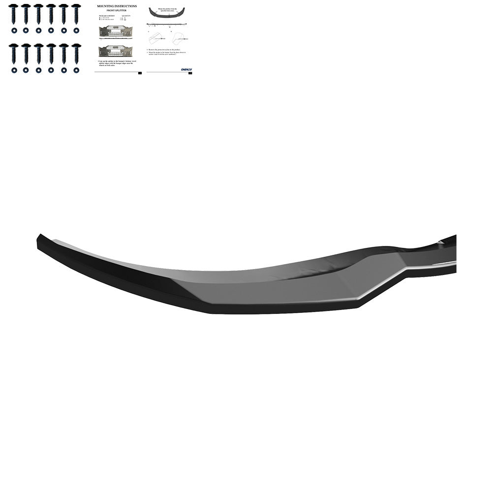 Frontsplitter schwarz glänzend passend für BMW 3er G20/G21 /M340i M-Paket Facelift 2022+ – Ansicht 5