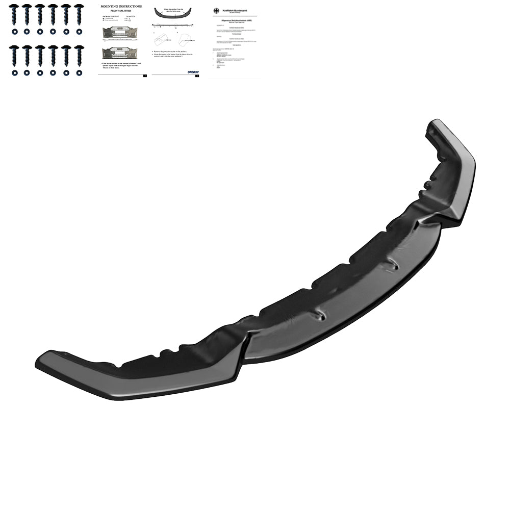 Frontsplitter schwarz glänzend passend für BMW M2 F87 2016-2020 – Ansicht 4