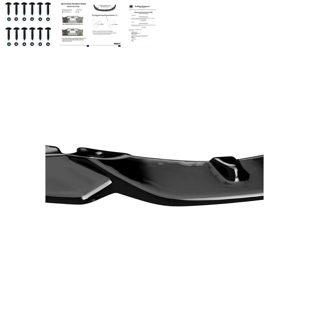 Frontsplitter schwarz glänzend passend für BMW M4 G82 / M3 G80 2021+ – Ansicht 5