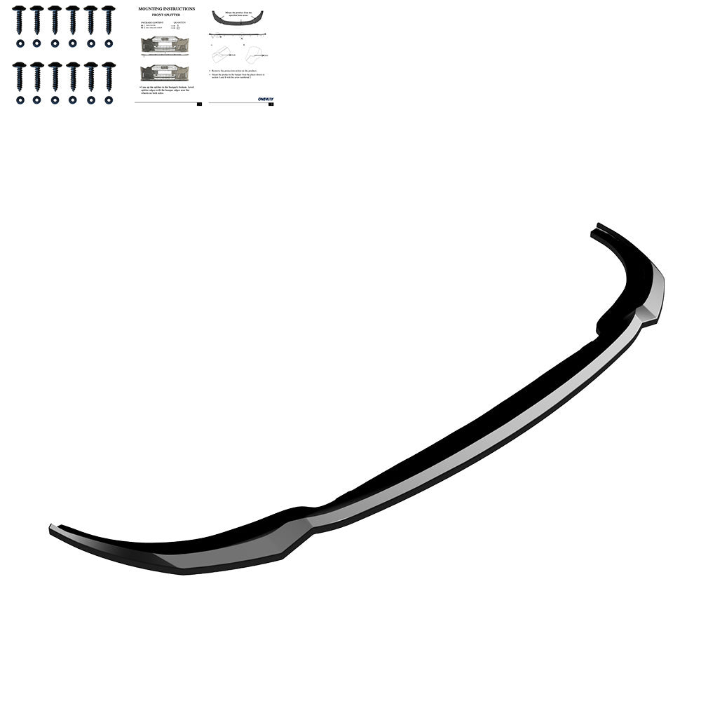 Frontsplitter schwarz glänzend passend für BMW 3er G20/G21 /M340i M-Paket Facelift 2022+ – Ansicht 4
