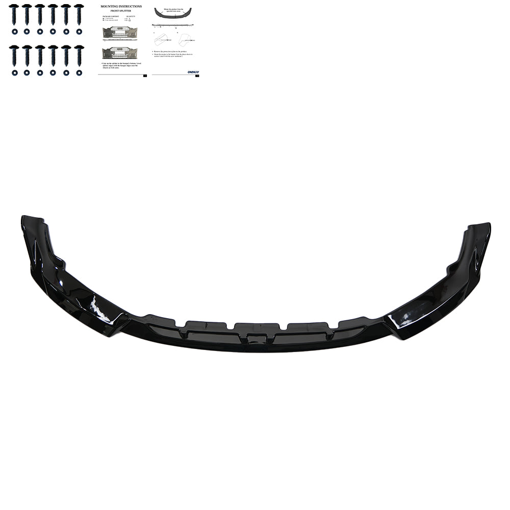 Frontsplitter schwarz glänzend passend für BMW M2 G87 2023+ – Ansicht 6