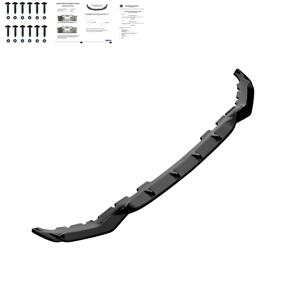 Frontsplitter schwarz glänzend passend für BMW X7 M G07 M-Paket 2018-2022 – Ansicht 1