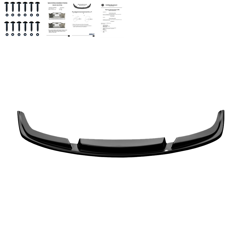 Frontsplitter schwarz glänzend passend für BMW 6er F06/F12/F13 Facelift M-Paket 2013-2018 – Ansicht 3