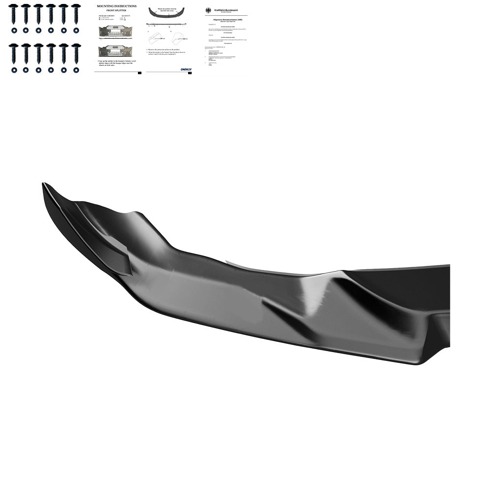 Frontsplitter schwarz glänzend passend für BMW M2 Competition F87 2018-2020 – Ansicht 3
