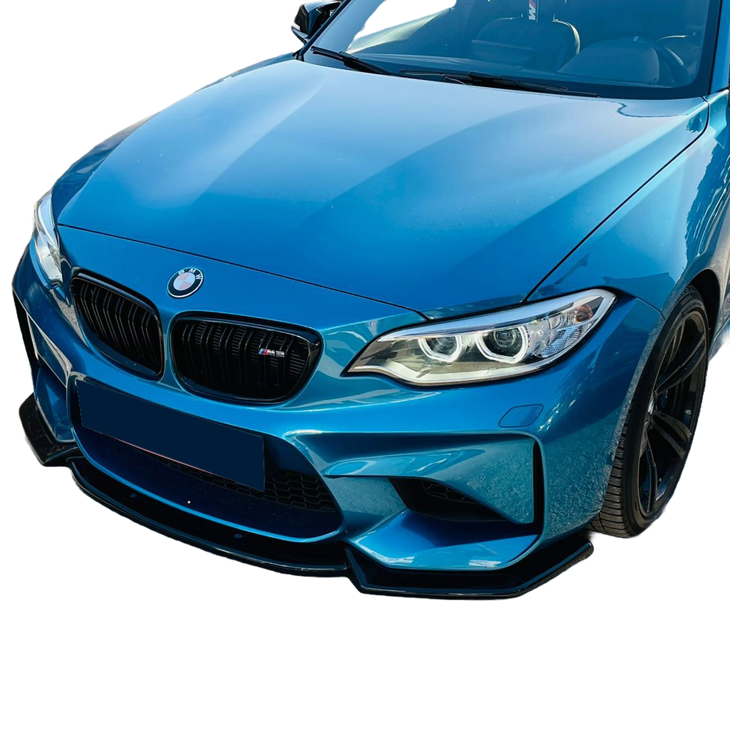 Frontsplitter schwarz glänzend passend für BMW M2 F87 2016-2020 – Ansicht 10
