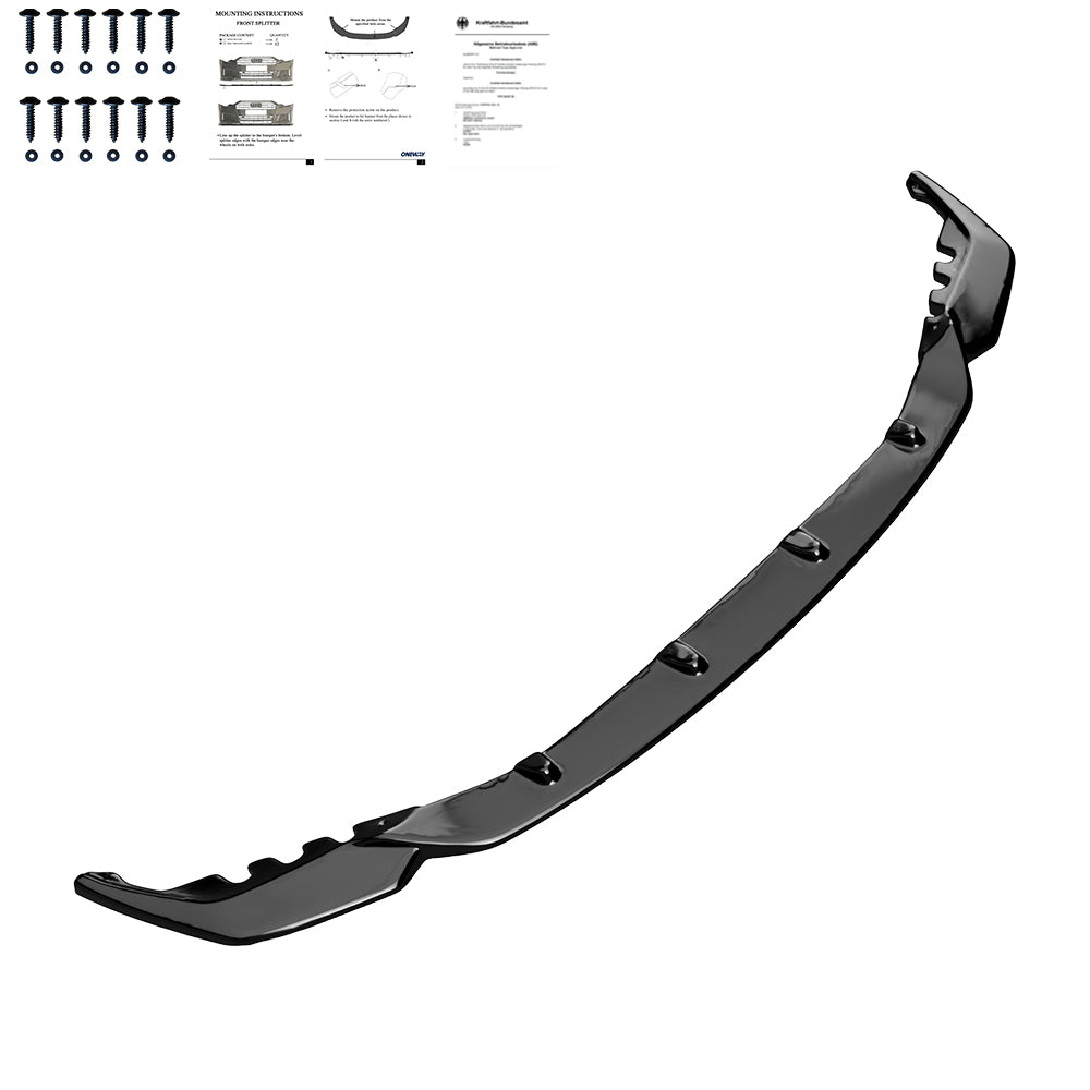 Frontsplitter schwarz glänzend passend für BMW M4 G82 / M3 G80 2021+ – Ansicht 4