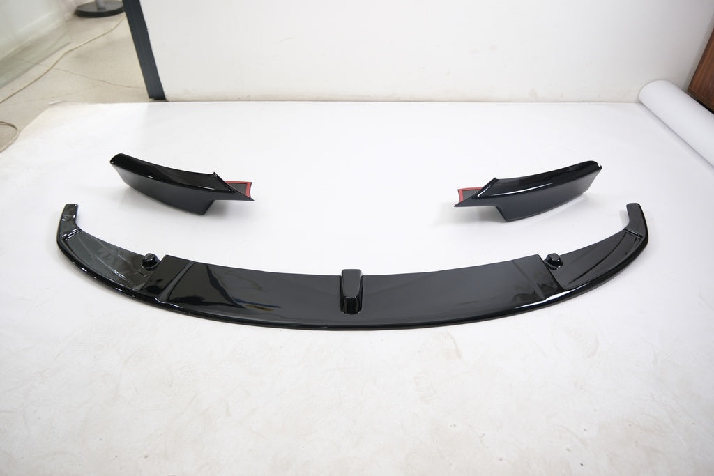 Frontspoiler-Flaps schwarz glänzend passend für BMW 3er F30 M-Paket 2012-2019 w / Flaps – Ansicht 12