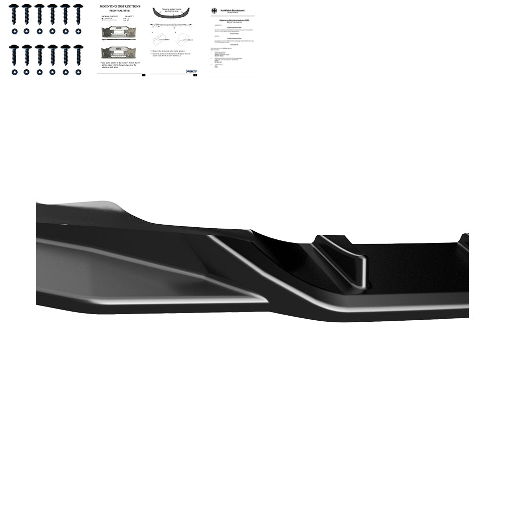 Frontsplitter schwarz glänzend passend für BMW 4er G22 M-Paket / M440i 2020+ – Ansicht 5