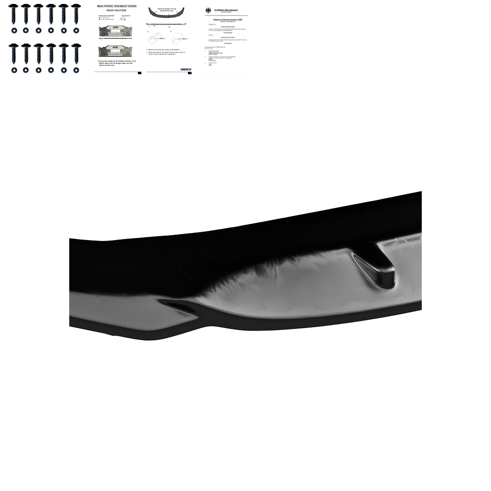 Frontsplitter schwarz glänzend passend für BMW 2er F44 Gran Coupé M-Paket / M235i 2019+ – Ansicht 5