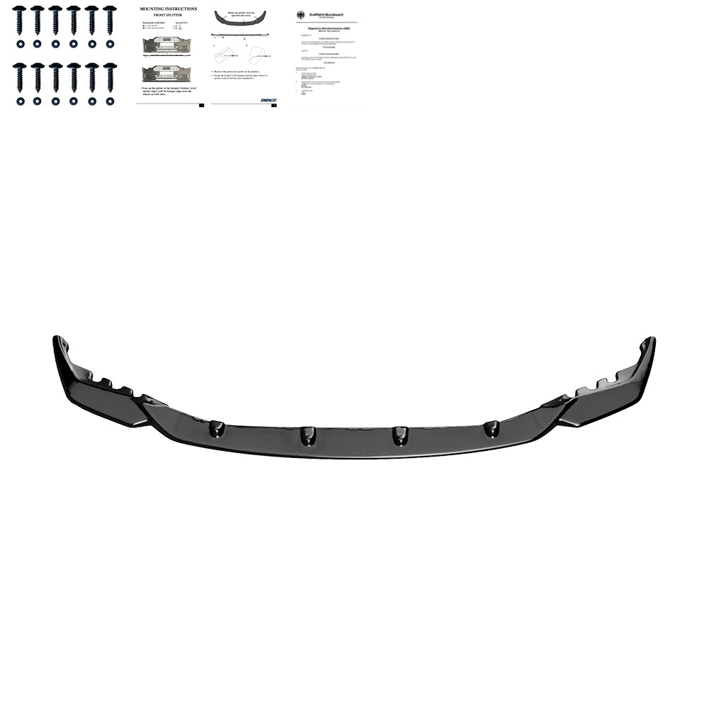 Frontsplitter schwarz glänzend passend für BMW M4 G82 / M3 G80 2021+ – Ansicht 3