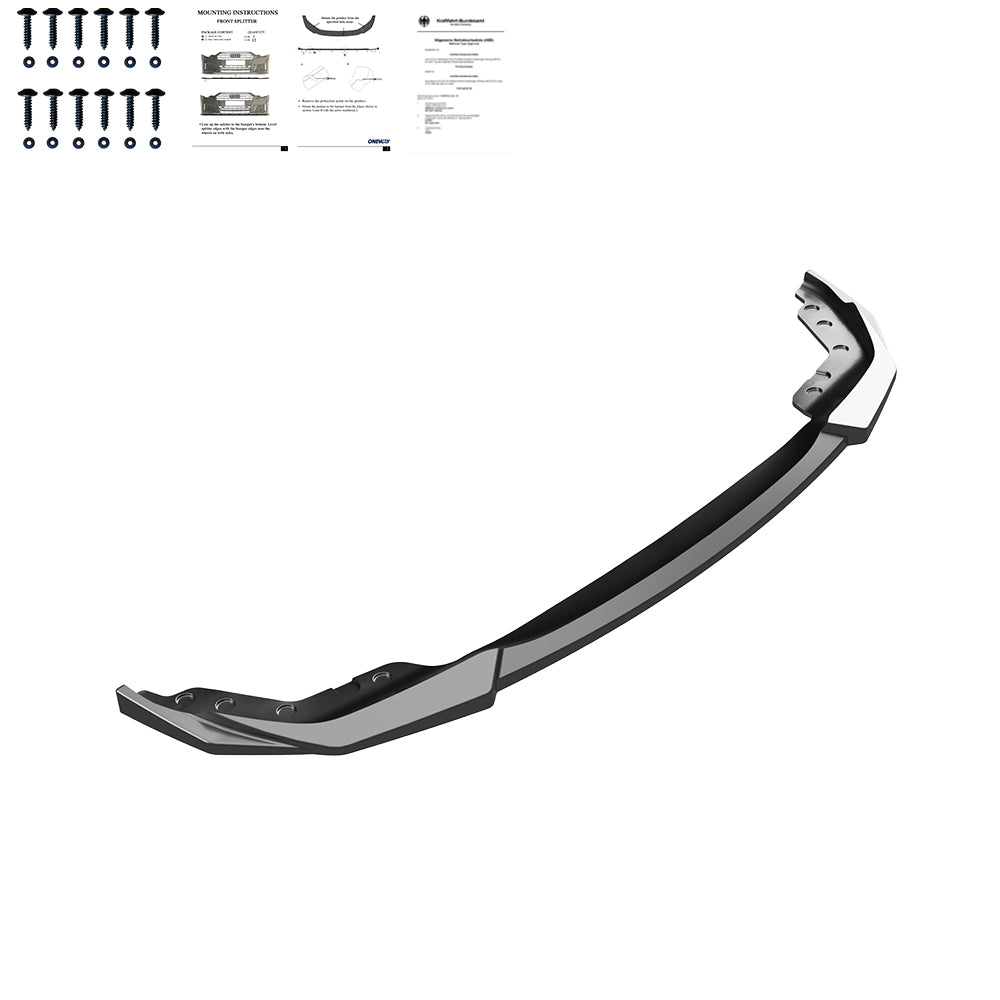 Frontsplitter schwarz glänzend passend für BMW 3er G20-G21 M-Paket 2018-2022 – Ansicht 4