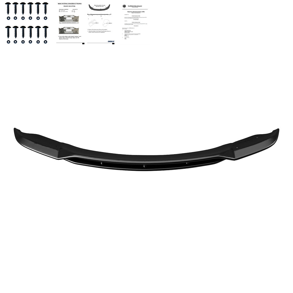 Frontsplitter schwarz glänzend passend für BMW X5 E70 M-Paket Facelift 2010-2013 – Ansicht 2