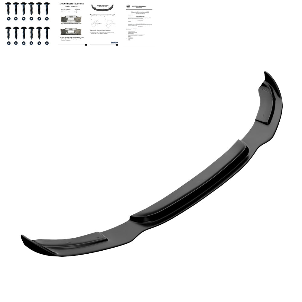 Frontsplitter schwarz glänzend passend für BMW 3er F34 GT 335i M-Paket 2012-2017 – Ansicht 1